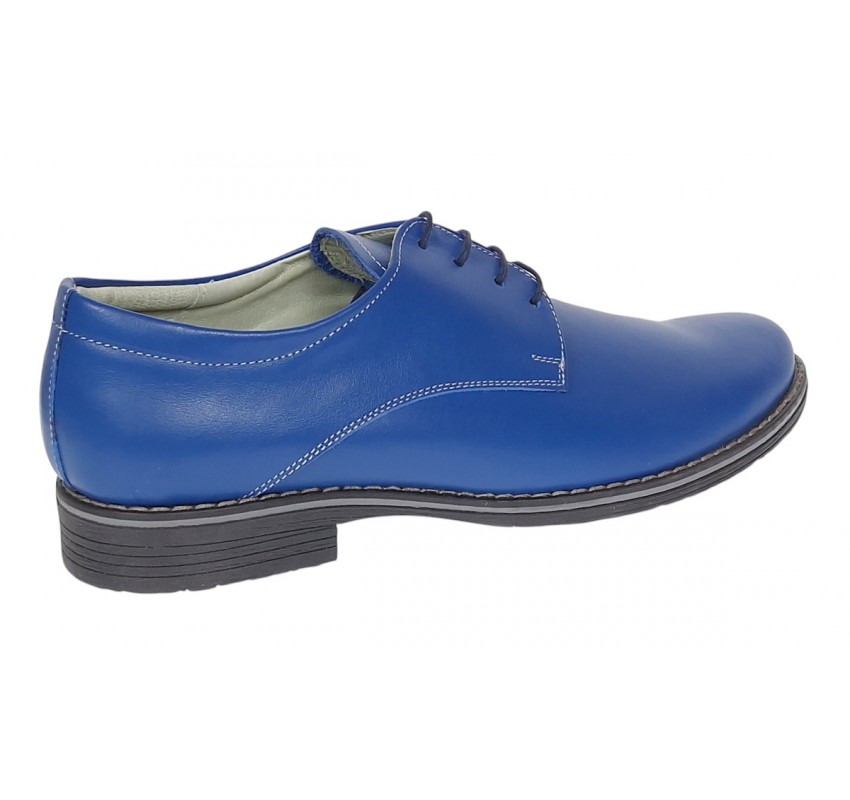 Pantofi barbati casual din piele naturala - Model Albastru P80 Pantofi barbati casual din piele naturala - Model Albastru P80