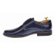 Marimea 42 Pantofi barbati casual din piele naturala bleumarin inchis, P80BLM