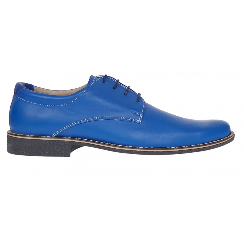Pantofi barbati din piele naturala model casual Albastru P81BLX Pantofi barbati din piele naturala model casual Albastru P81BLX