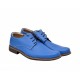 Pantofi barbatesti, albastri, model casual-elegant din piele naturala - P81BLX