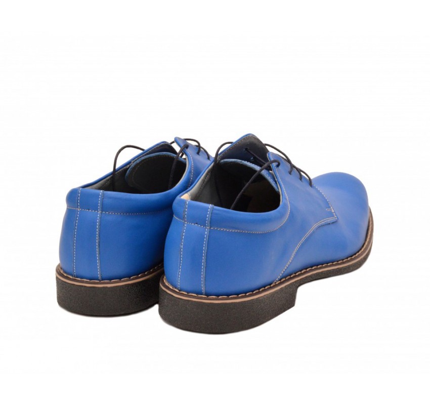 Pantofi barbatesti, albastri, model casual-elegant din piele naturala - P81BLX Pantofi barbatesti, albastri, model casual-elegant din piele naturala - P81BLX