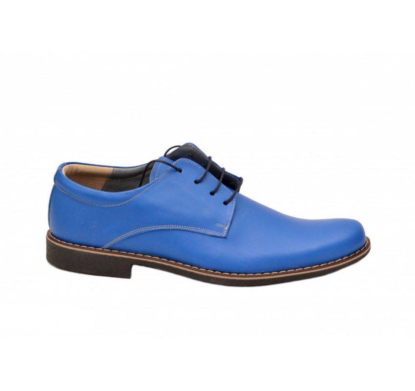 Pantofi barbatesti, albastri, model casual-elegant din piele naturala - P81BLX Pantofi barbatesti, albastri, model casual-elegant din piele naturala - P81BLX
