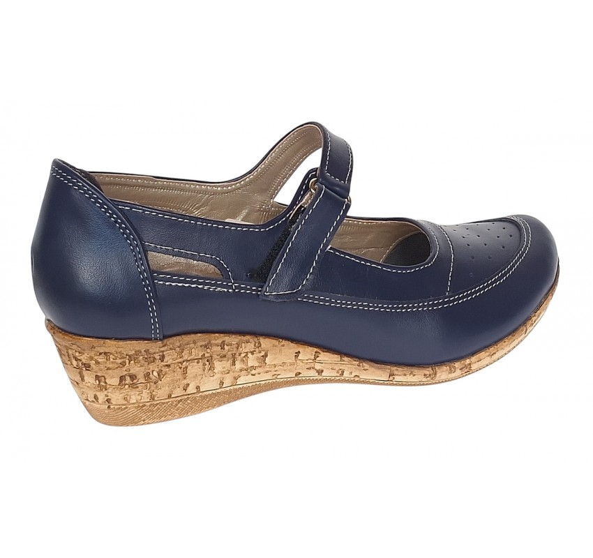 Pantofi dama decupati din piele naturala, foarte comozi - Model Mara Bleumarin Pantofi dama decupati din piele naturala, foarte comozi - Model Mara Bleumarin