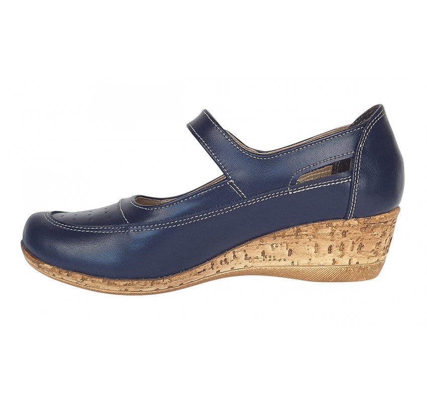 Pantofi dama decupati din piele naturala, foarte comozi - Model Mara Bleumarin Pantofi dama decupati din piele naturala, foarte comozi - Model Mara Bleumarin