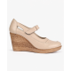 Marimea 37 Pantofi dama cu platforma din piele naturala Bej P9154BEJ