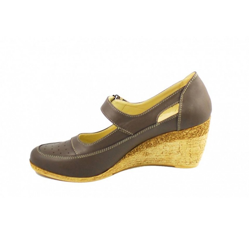 Pantofi dama cu platforma din piele naturala - Foarte comozi P9154G Pantofi dama cu platforma din piele naturala - Foarte comozi P9154G