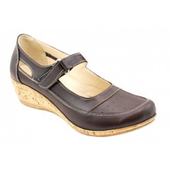 Pantofi dama cu platforma din piele naturala - Foarte comozi P9154MBOX2