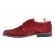 Pantofi barbati din piele intoarsa - Model Casual Visiniu PA2VIS