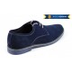 Pantofi barbati, casual-eleganti din piele naturala intoarsa, bleumarin - PABLUVEL