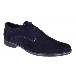 Pantofi barbati casual din piele naturala intoarsa Bleumarin PABLVEL