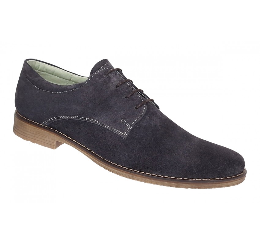 Pantofi barbati casual din piele naturala intoarsa, gri inchis - PAGRIVEL1 Pantofi barbati casual din piele naturala intoarsa, gri inchis - PAGRIVEL1
