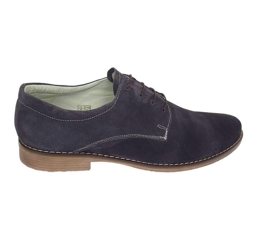 Pantofi barbati casual din piele naturala intoarsa, gri inchis - PAGRIVEL1 Pantofi barbati casual din piele naturala intoarsa, gri inchis - PAGRIVEL1