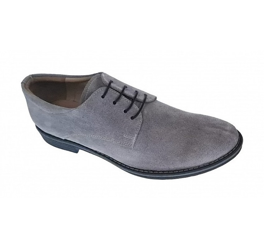 Pantofi barbati casual din piele naturala intoarsa - Model Gri PAGRIVEL4 Pantofi barbati casual din piele naturala intoarsa - Model Gri PAGRIVEL4