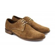 Pantofi barbati casual - eleganti din piele naturala maro deschis - PAMD
