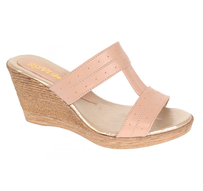 Papuci dama din piele naturala cu platforme de 7cm Nude PAP300NUD Papuci dama din piele naturala cu platforme de 7cm Nude PAP300NUD