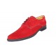 Marimea 42 Pantofi barbati casual din piele naturala intoarsa, Rosu - CARLO PARVELTG