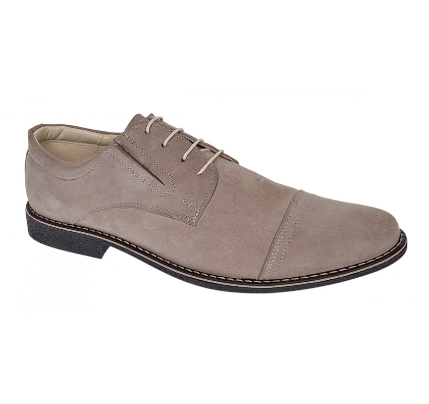 Pantofi casual barbati - Model din piele naturala intoarsa Bej PAVELBEJ1 Pantofi casual barbati - Model din piele naturala intoarsa Bej PAVELBEJ1