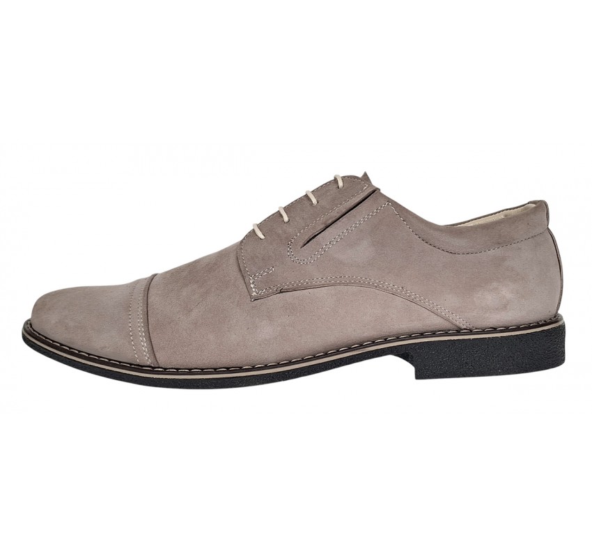 Pantofi casual barbati - Model din piele naturala intoarsa Bej PAVELBEJ1 Pantofi casual barbati - Model din piele naturala intoarsa Bej PAVELBEJ1