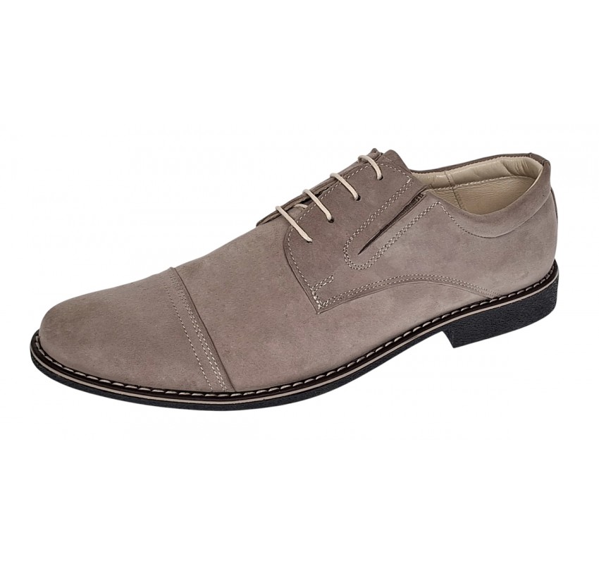Pantofi casual barbati - Model din piele naturala intoarsa Bej PAVELBEJ1 Pantofi casual barbati - Model din piele naturala intoarsa Bej PAVELBEJ1