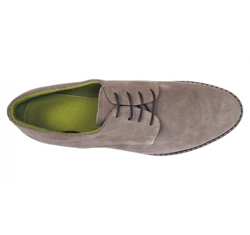 Pantofi barbati casual din piele naturala intoarsa Bej PAVELBEJ5