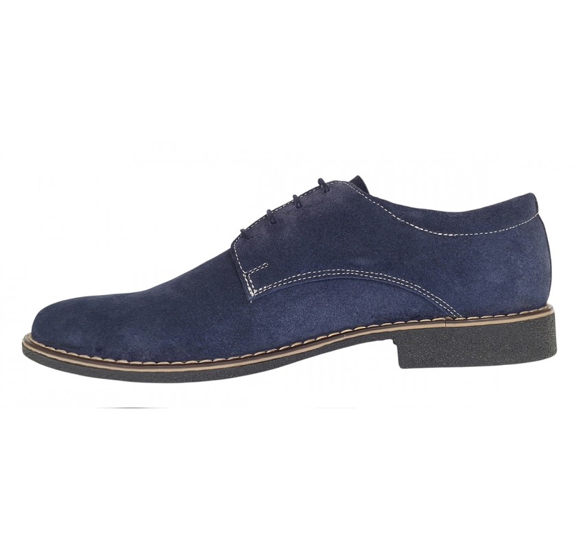 Pantofi barbati casual din piele naturala intoarsa - Model bleumarin PAVELBLM2 Pantofi barbati casual din piele naturala intoarsa - Model bleumarin PAVELBLM2