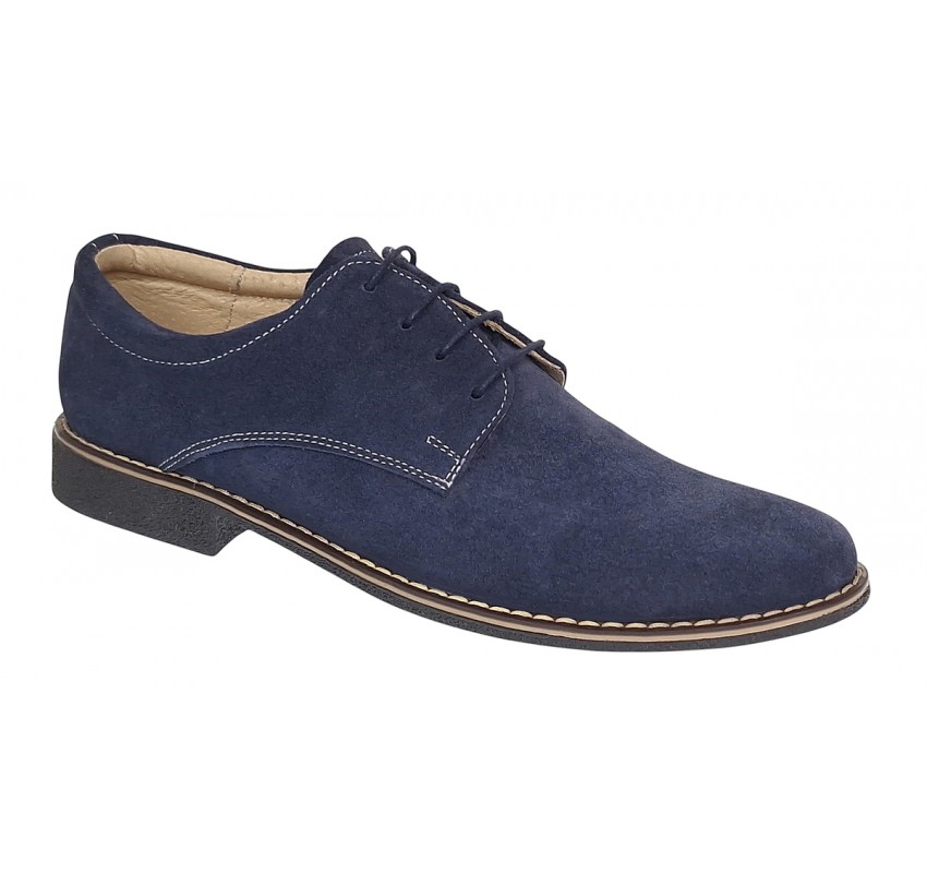 Pantofi barbati casual din piele naturala intoarsa - Model bleumarin PAVELBLM2 Pantofi barbati casual din piele naturala intoarsa - Model bleumarin PAVELBLM2