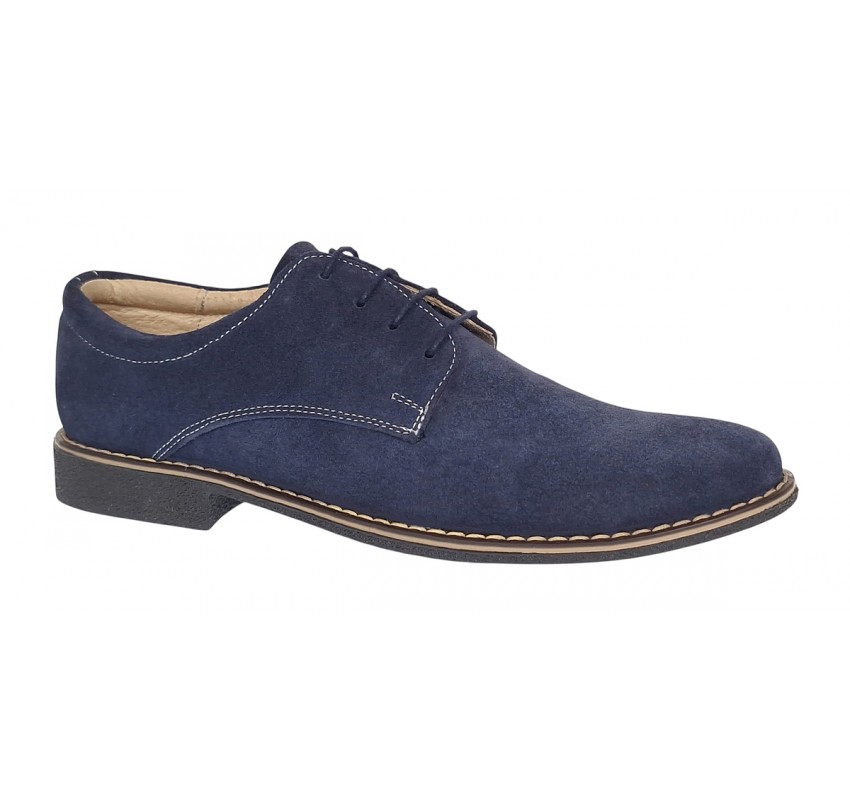 Pantofi barbati casual din piele naturala intoarsa - Model bleumarin PAVELBLM2 Pantofi barbati casual din piele naturala intoarsa - Model bleumarin PAVELBLM2