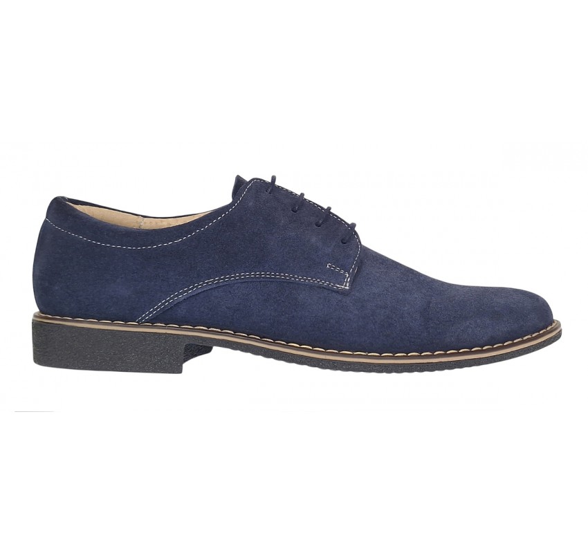 Pantofi barbati casual din piele naturala intoarsa - Model bleumarin PAVELBLM2 Pantofi barbati casual din piele naturala intoarsa - Model bleumarin PAVELBLM2
