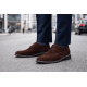 Pantofi barbati casual din piele naturala intoarsa - Model Maro Brun PAVELMARO