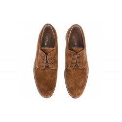 Pantofi barbati, eleganti, din piele naturala intoarsa, maro deschis - PAVELMD