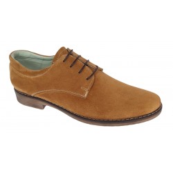 Pantofi barbati casual din piele naturala intoarsa - Model Maro Camel PAVELM