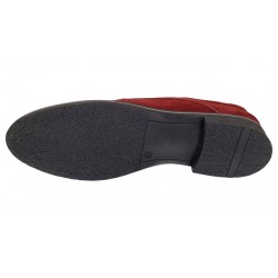 Pantofi barbati piele intoarsa naturala visiniu PAVELV
