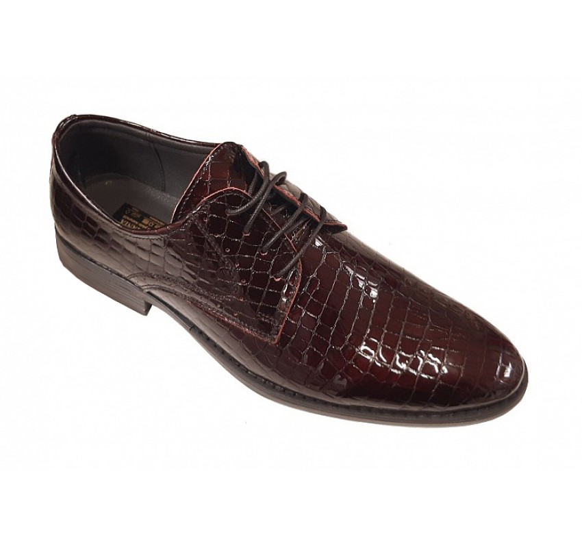 Pantofi barbati eleganti din piele naturala - Model 101CROCO