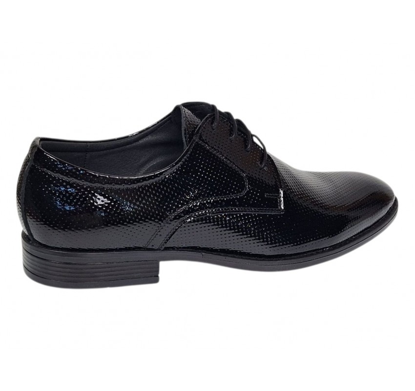 Marimea 43, 44 Pantofi barbati eleganti din piele naturala lac - PB101LACG
