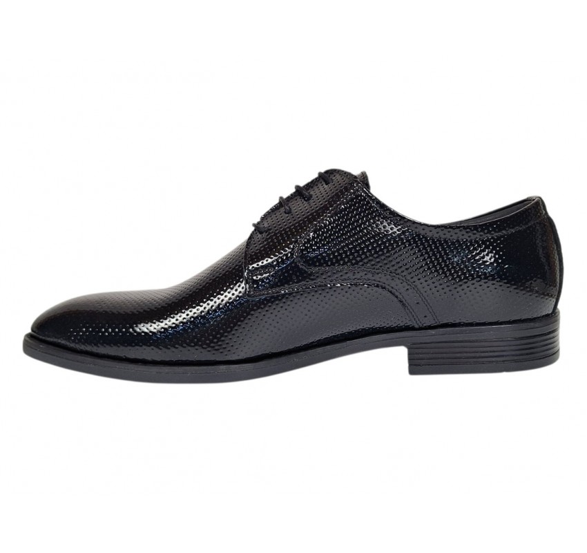 Marimea 43, 44 Pantofi barbati eleganti din piele naturala lac - PB101LACG