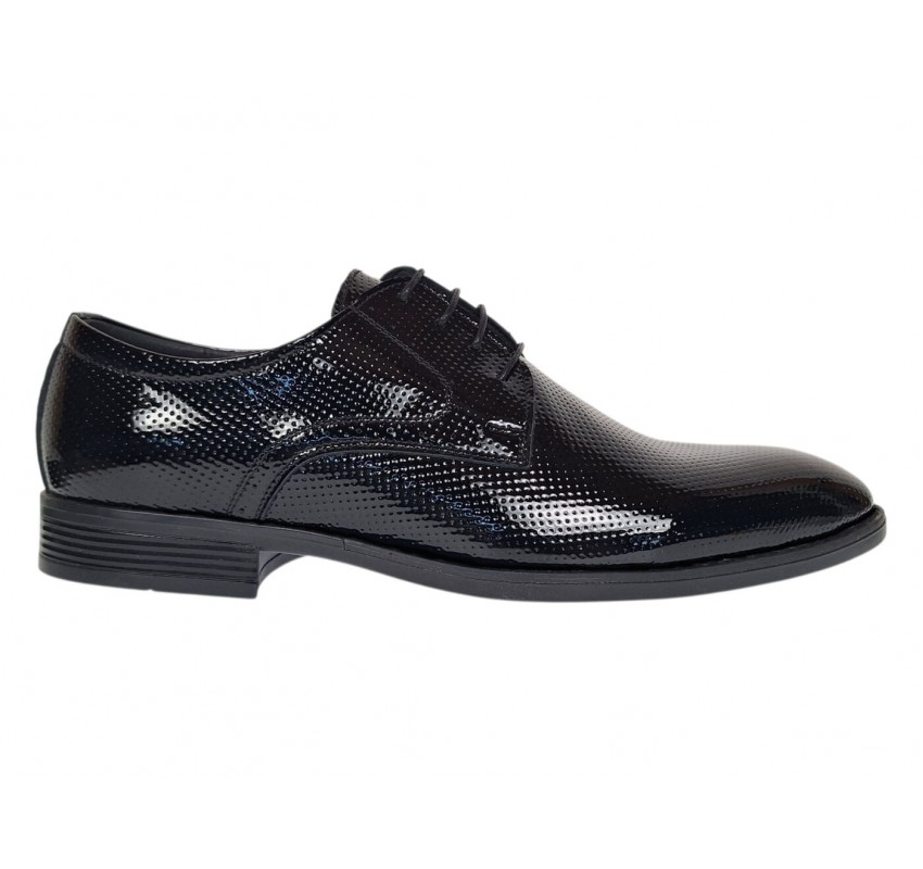Marimea 43, 44 Pantofi barbati eleganti din piele naturala lac - PB101LACG
