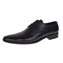 Pantofi barbati eleganti din piele naturala culoare Neagra 111N