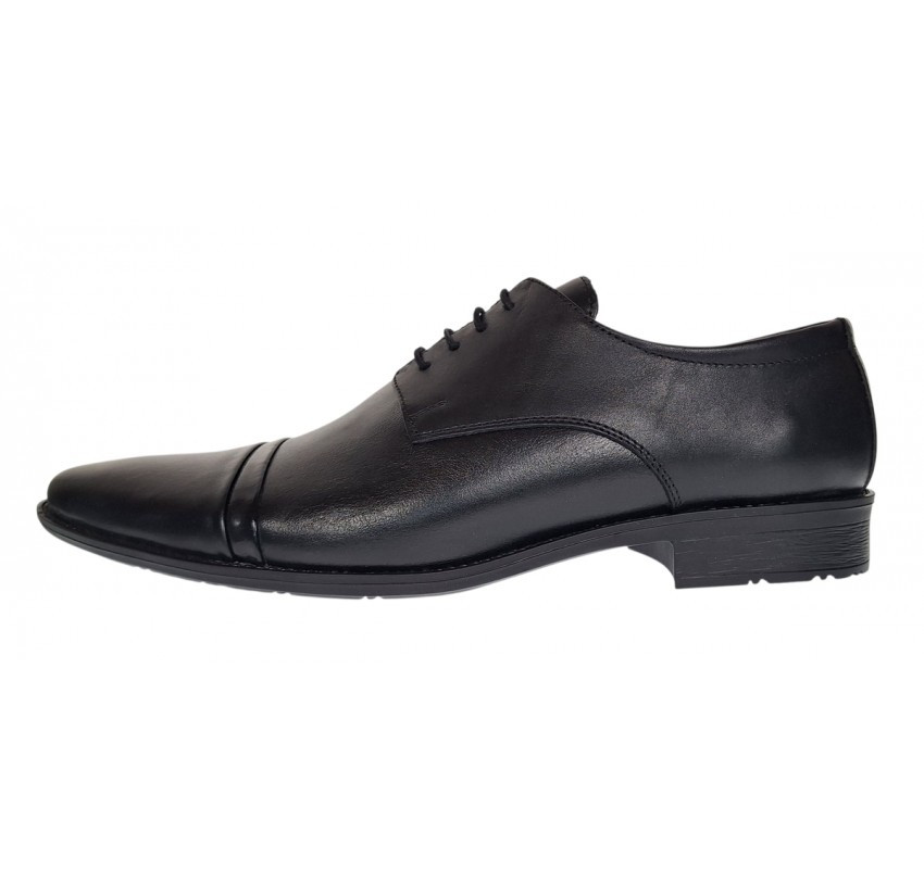 Pantofi barbati eleganti din piele naturala culoare Neagra 111N