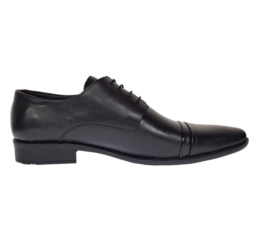 Pantofi barbati eleganti din piele naturala culoare Neagra 111N