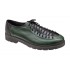 Pantofi casual dama din piele naturala - Model Verde cu Negru PDGINAV