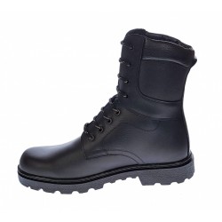 Bocanci barbati, militari, din piele naturala, imblaniti, inalti, model Armata PH328NBOX