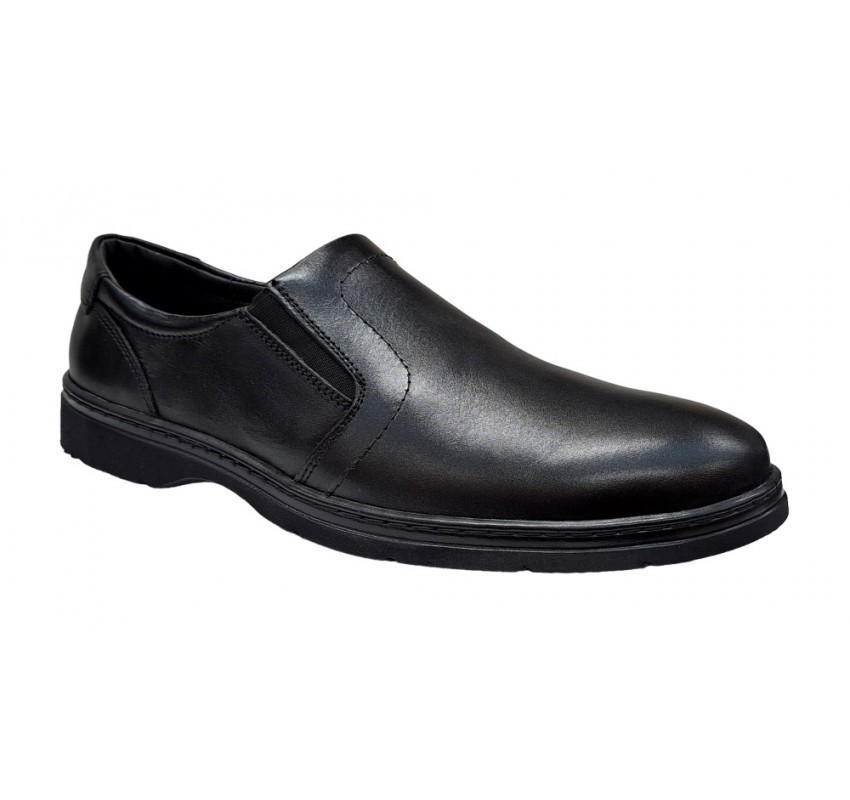 Pantofi barbati casual, din piele naturala, cu elastic, PH350ELN