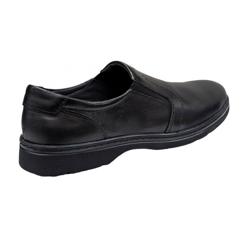 Pantofi barbati casual, din piele naturala, cu elastic, PH350ELN