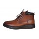 Ghete barbati Casual, din piele naturala imblanite, cu fermoar, Maro PH350MBOX Ghete barbati Casual, din piele naturala imblanite, cu fermoar, Maro PH350MBOX