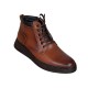 Ghete barbati Casual, din piele naturala imblanite, cu fermoar, Maro PH350MBOX Ghete barbati Casual, din piele naturala imblanite, cu fermoar, Maro PH350MBOX