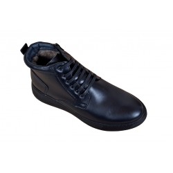 Ghete barbati casual din piele naturala imblanite PH350NBOX