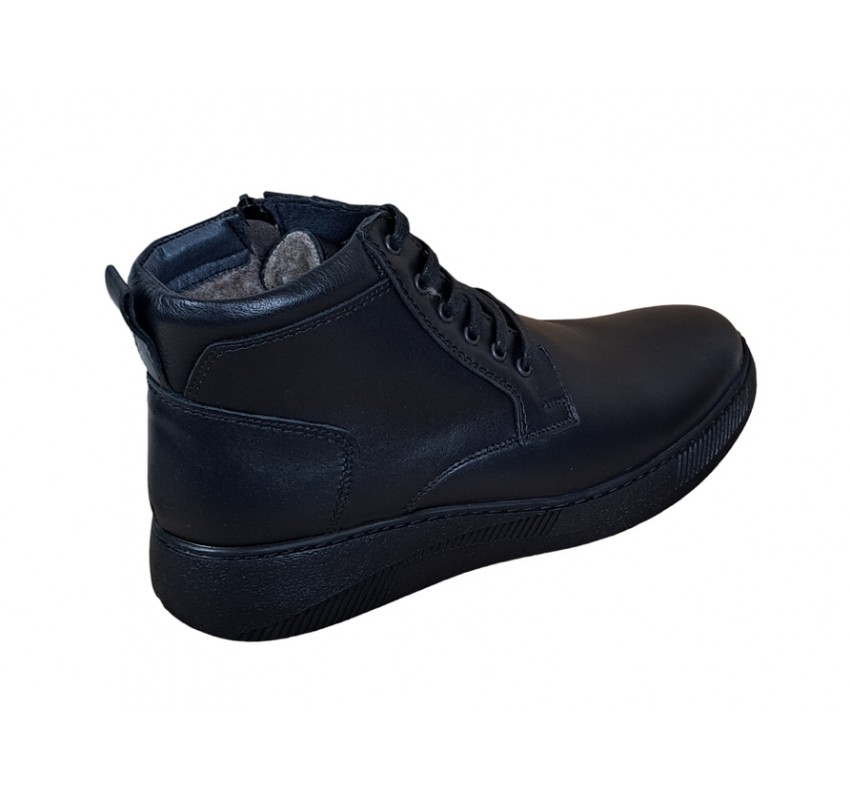 Ghete barbati Casual, din piele naturala imblanite, cu fermoar PH350NBOX Ghete barbati Casual, din piele naturala imblanite, cu fermoar PH350NBOX
