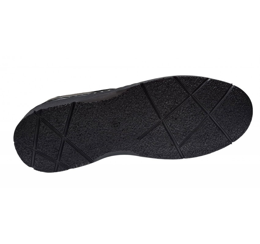 Pantofi barbati casual din piele naturala de culoare neagra PH450NS