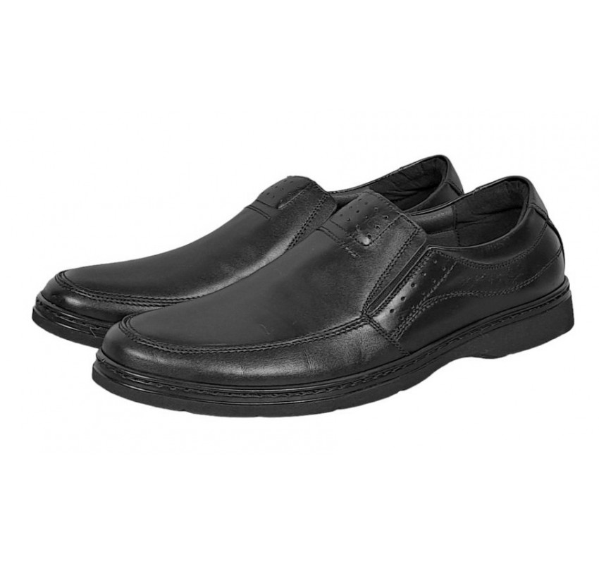 Pantofi barbati casual din piele naturala - Model cu elastic 451ELN