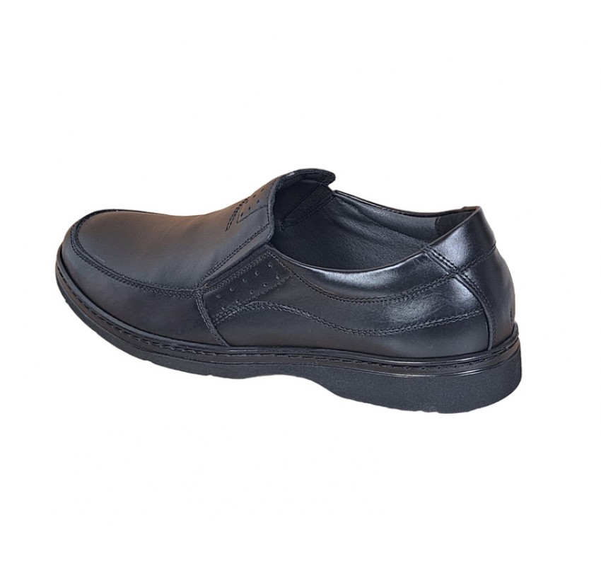 Pantofi barbati casual, din piele naturala cu elastic, PH451ELN GKR Pantofi barbati casual, din piele naturala cu elastic, PH451ELN GKR